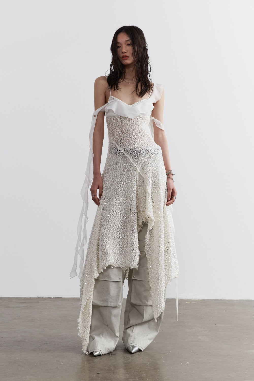 Sequin Asymmetrical Dress
