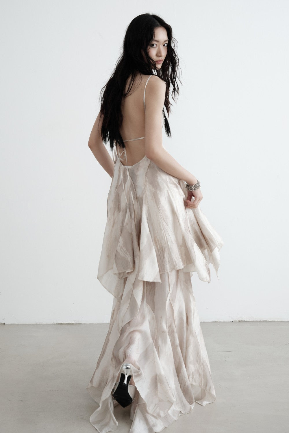 Draped Satin Fairy Skirt