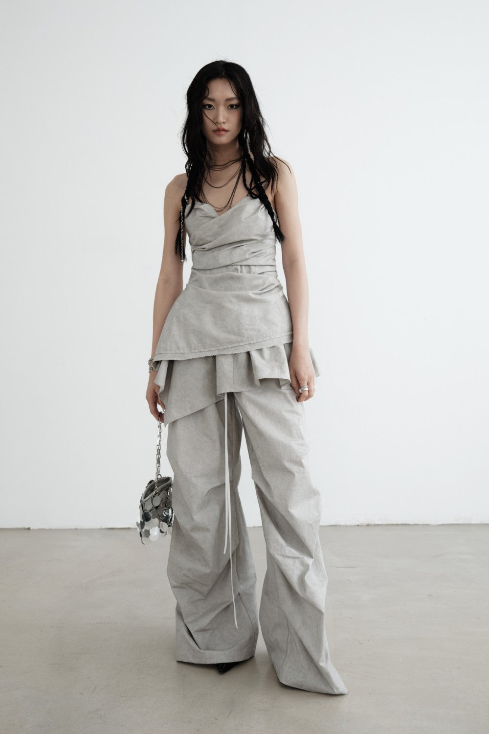 Asymmetrical Ruched Bustier