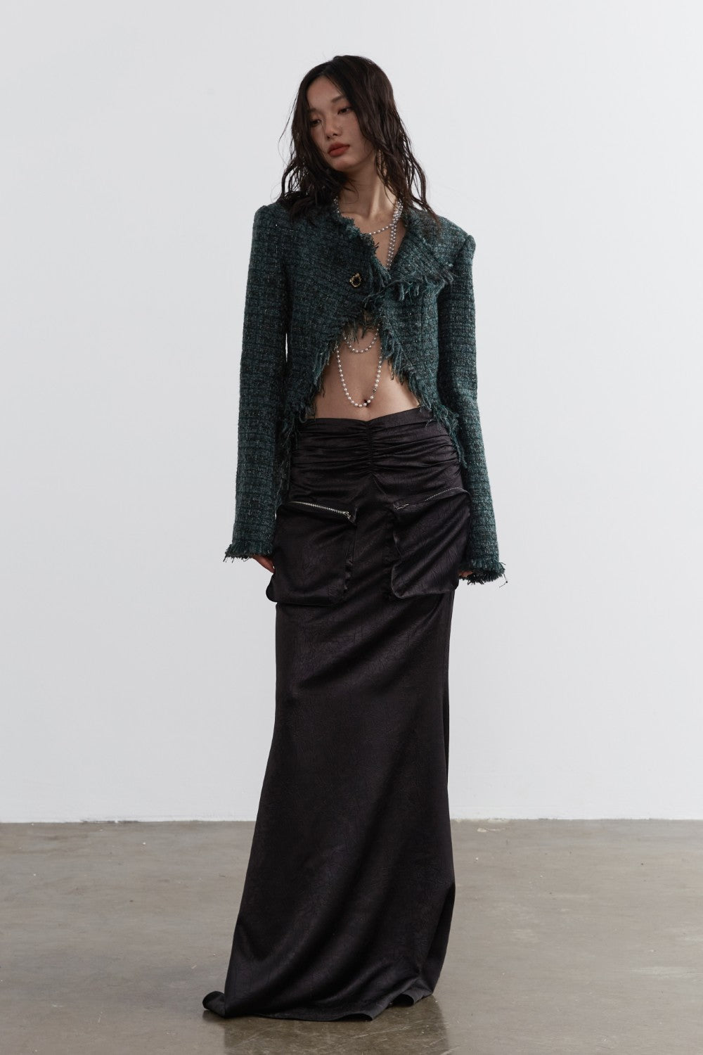 Frayed Tweed Cardigan