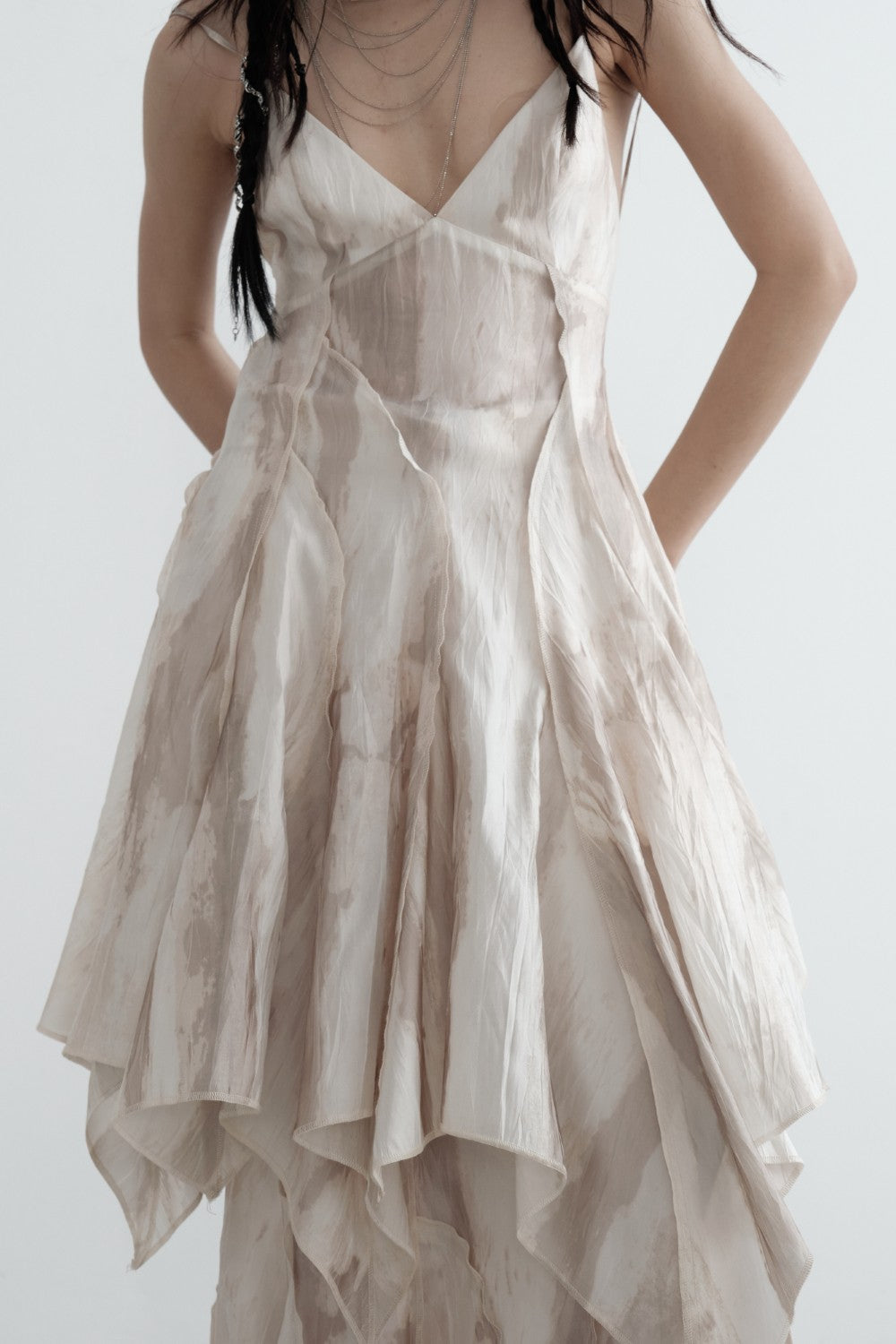 Draped Satin Fairy Dress