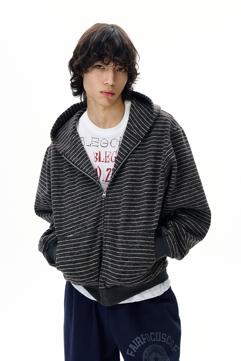 Classic Striped Knit Jacket