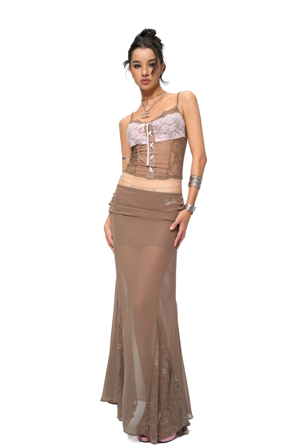 Camila Lace Fishtail Skirt