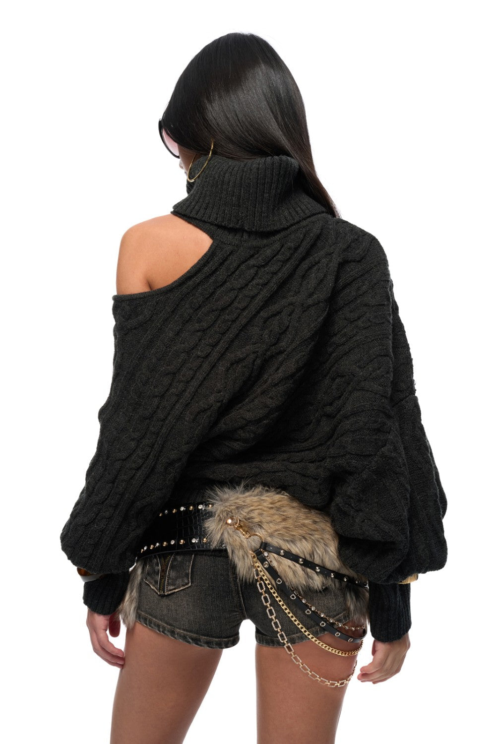 Aria Cutout Wool Sweater