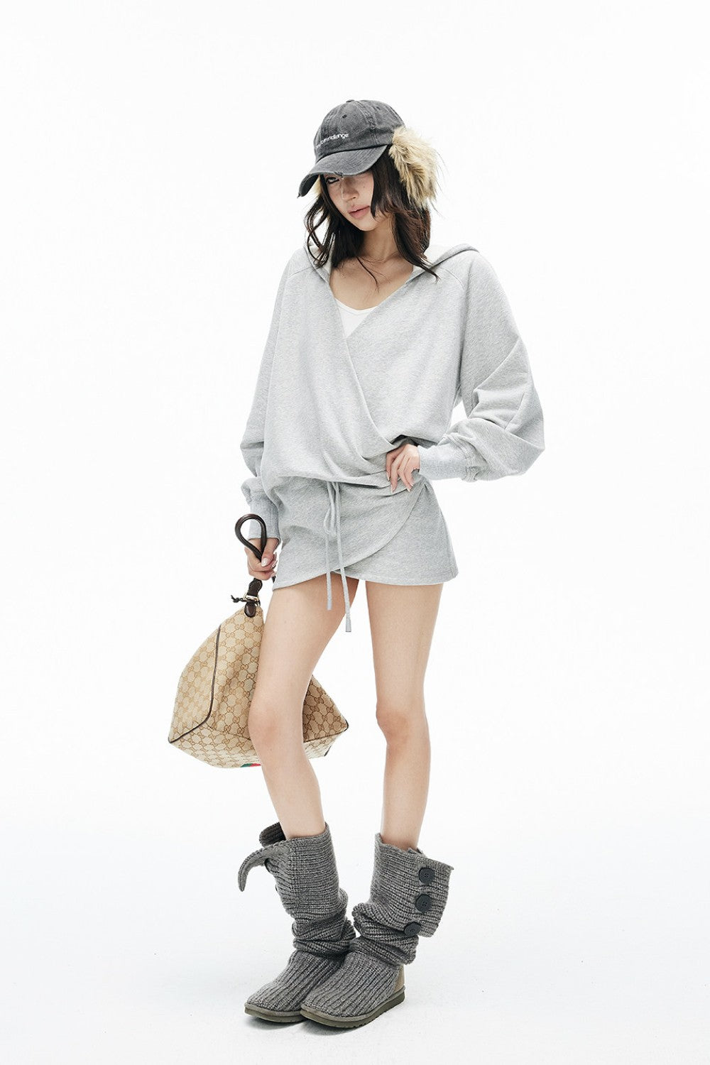 Sienna Wrap Hooded Dress