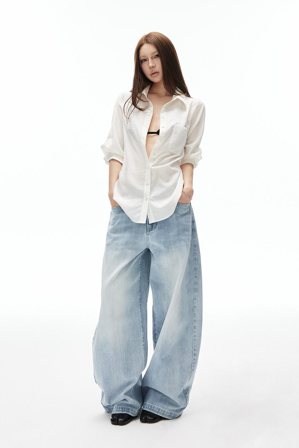 Classic White Linen Blouse