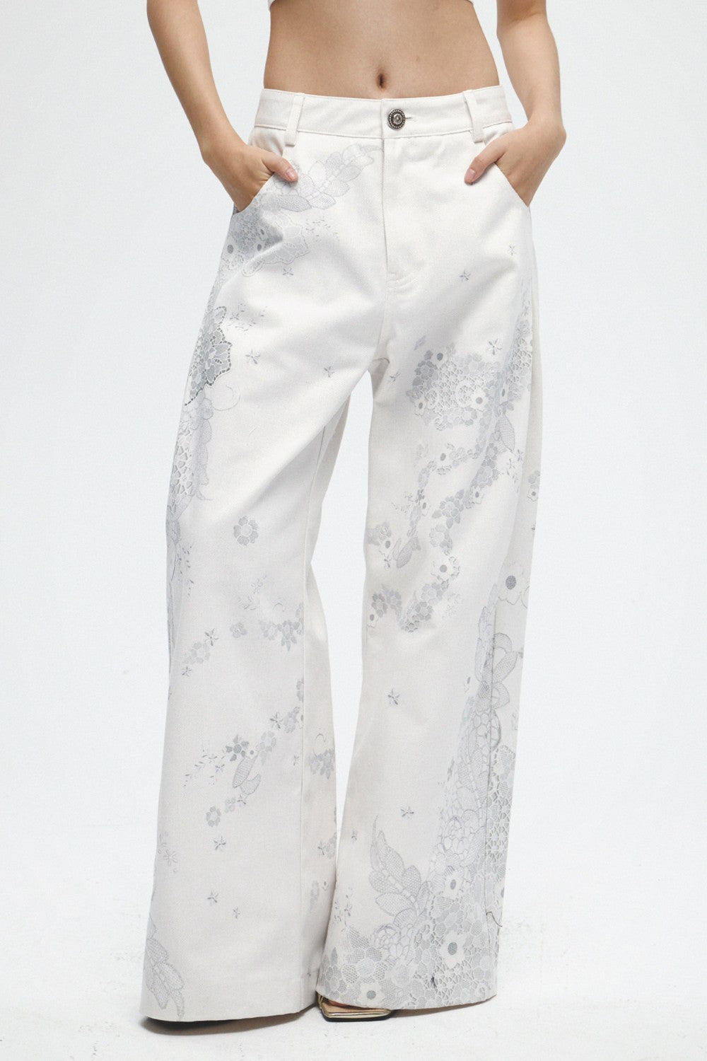 Celeste Floral Lace Jeans