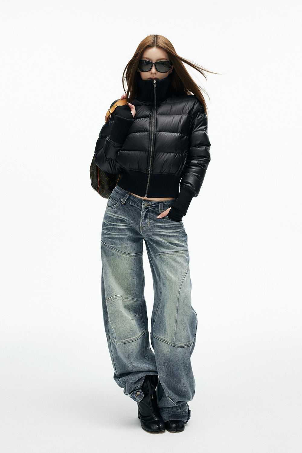 Mona Curved Panel Jeans