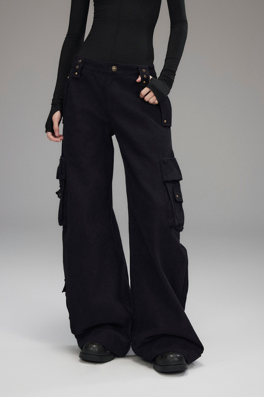 Maya Studded Cargo Jeans