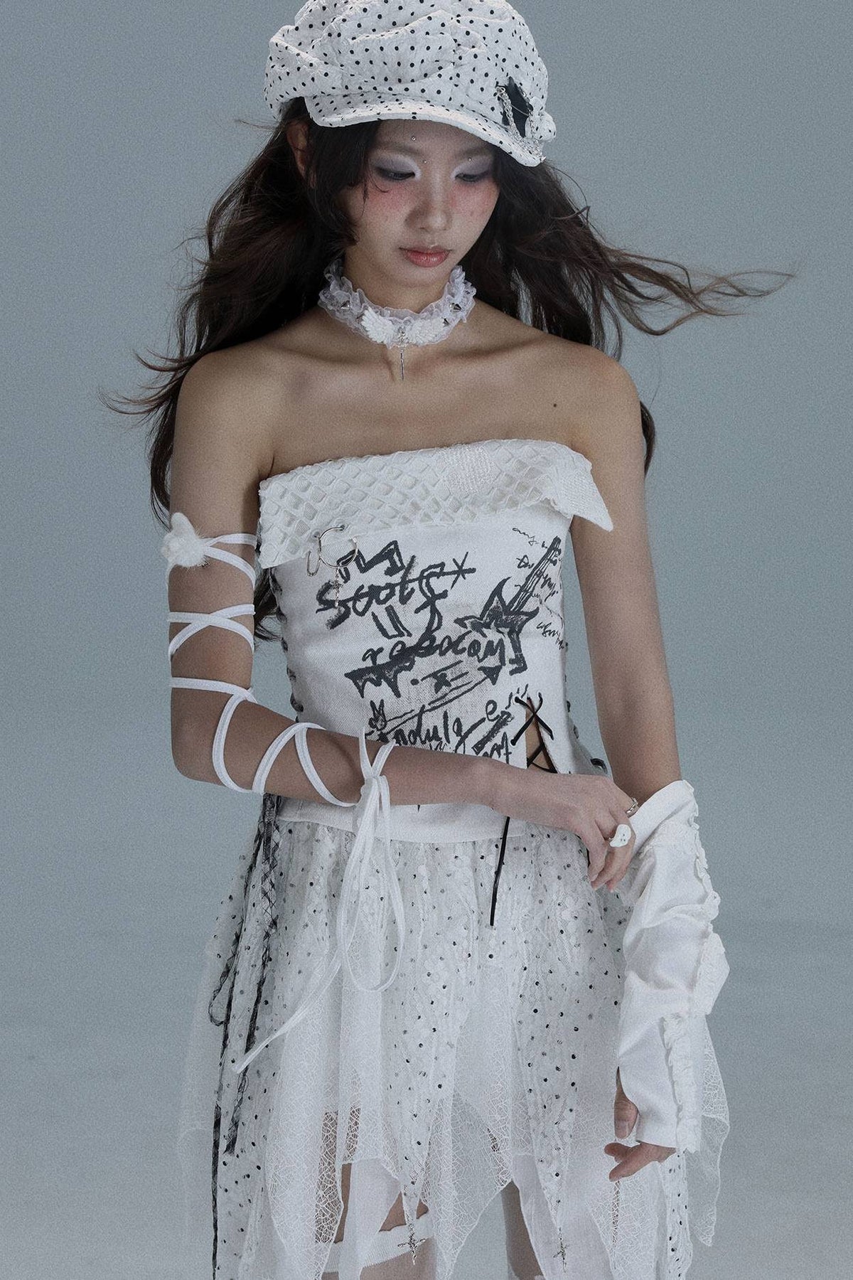 Crossfire Lace Corset Top