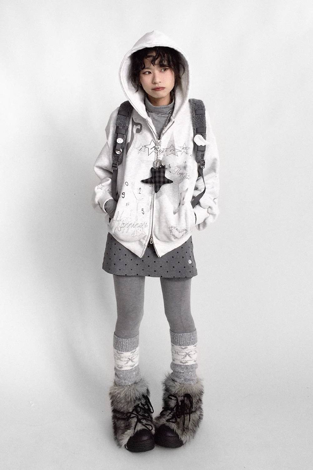 Fleece Lined Graphic Hoodie