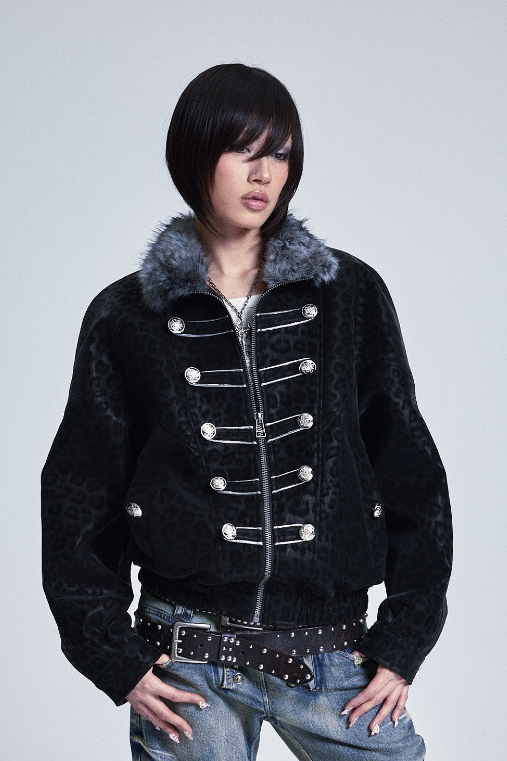 Leopard Royal Cross Jacket