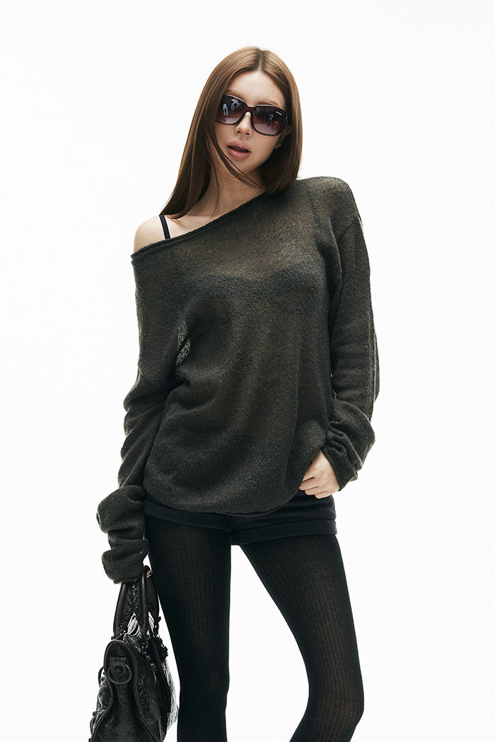June Slouchy Sheer Top