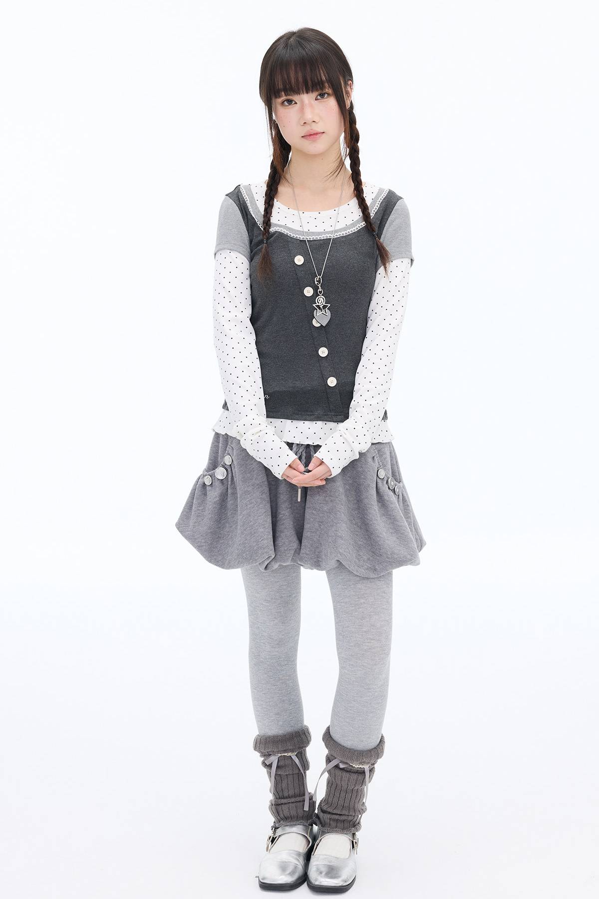 Polka Layer Long Sleeve