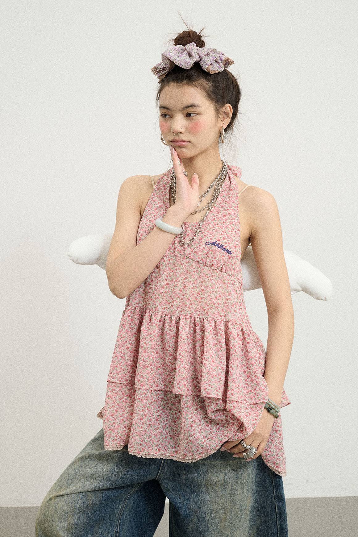 Blush Layer Halter Top