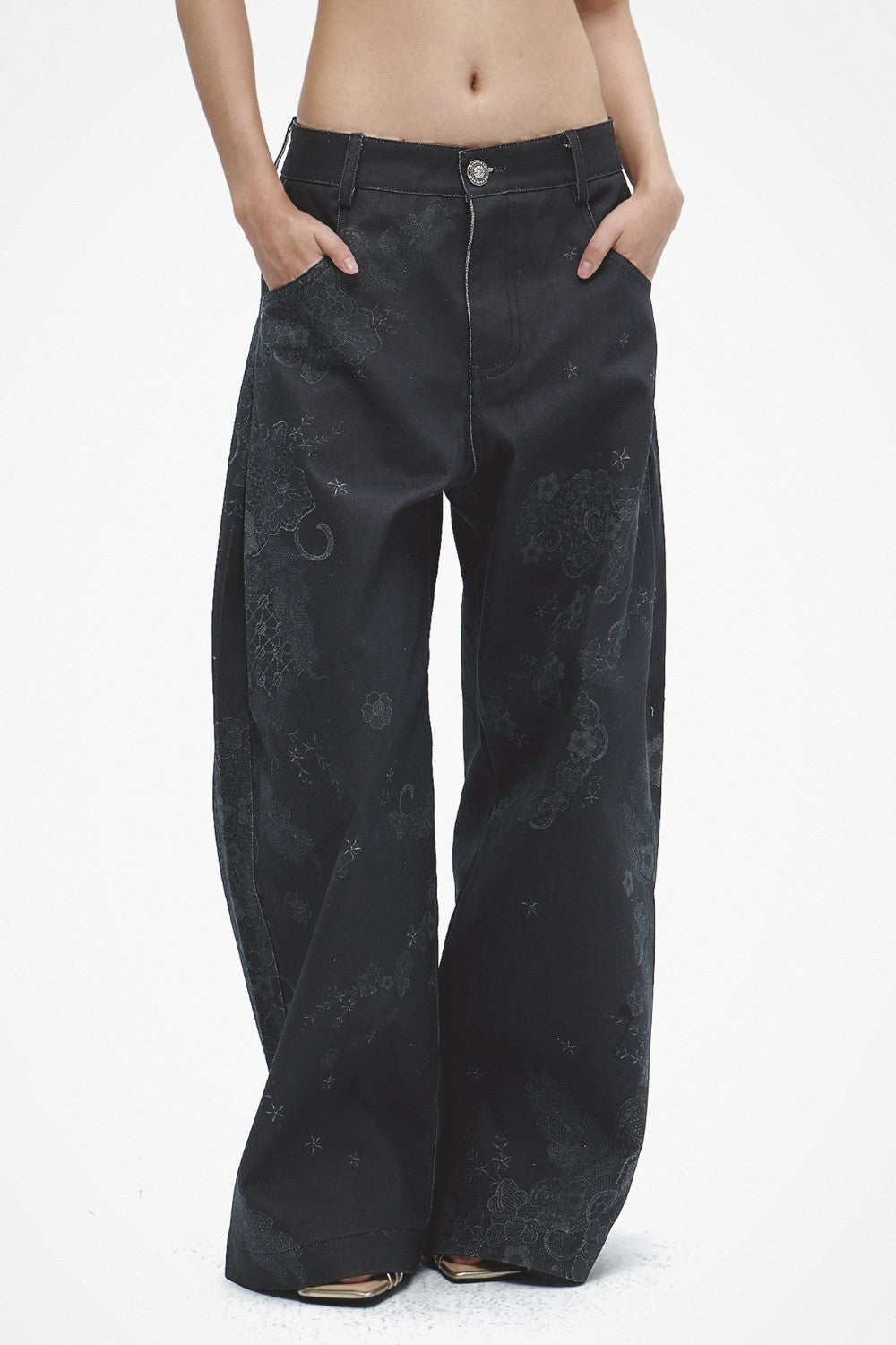 Celeste Floral Lace Jeans