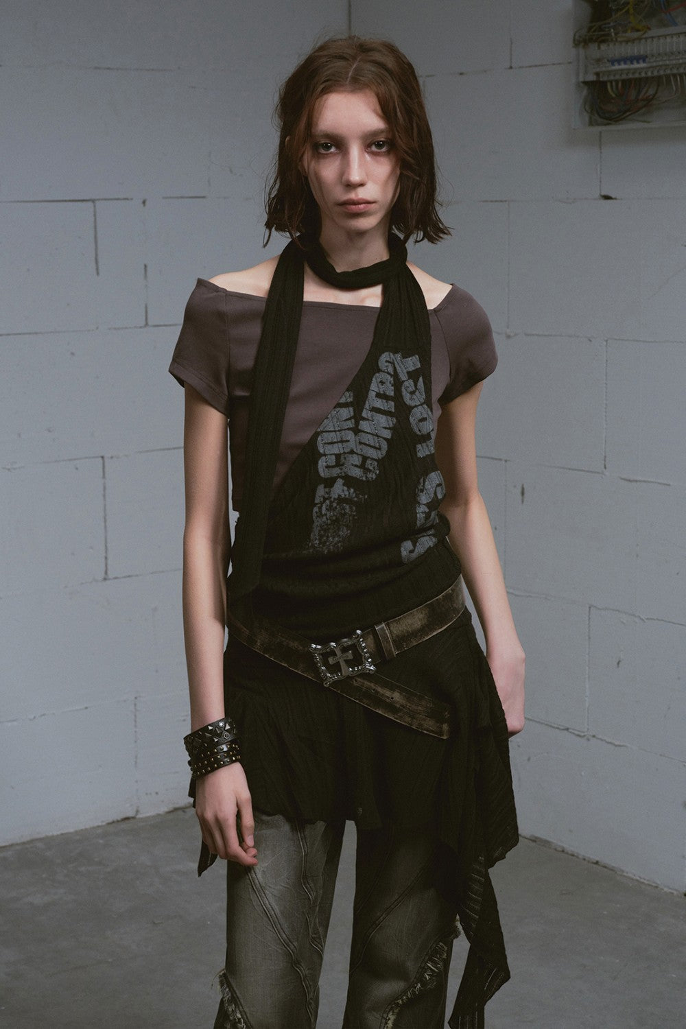 Halter Overlay Dress
